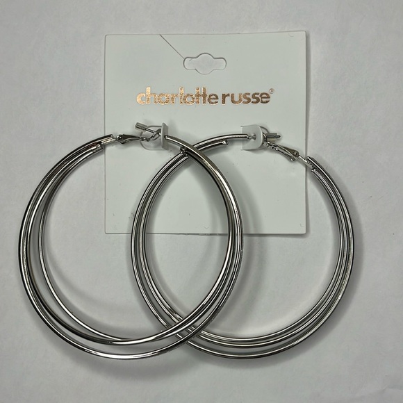 Charlotte Russe Jewelry - Silver Hoops
